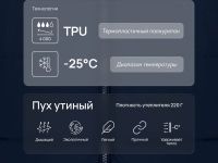 Длинный пуховик с натуральным пухом