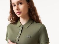 Женское поло Lacoste приталенного кроя из эластичного хлопка