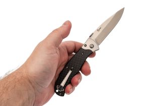 Складной нож Prime D2 Satin, Carbon, Kizlyar Supreme