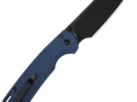 Складной нож CJRB Pyrite Light, сталь AR-RPM9, легкий городской нож, рукоять FRN синяя