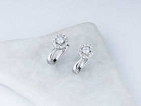 Серьги из белого золота э4712сг04202565