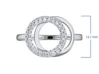 Классическое кольцо из белого золота с бриллиантами э0901кц01210501