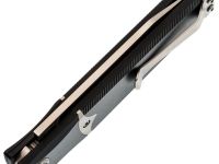 Складной автоматический нож Reptilian Шик-01, сталь VG-10, рукоять алюминий, черный