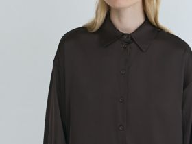 Блузка из сатина, Коричневый