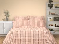 Постельное белье полукомплект Vichy, терракота