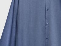 Рубашка из структурной ткани, Синий