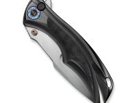 Складной нож WE Knife Tighe Down, сталь M390, рукоять титан/карбон, черный