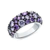 Серебряное кольцо с фианитами