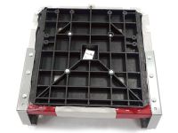 Кресло складной мягкое Classic Low Back Seat (серый/красный)