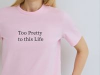 Футболка с принтом, Розовый