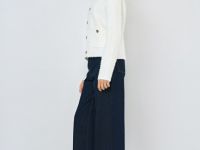 Широкие джинсы с высокой посадкой, Синий