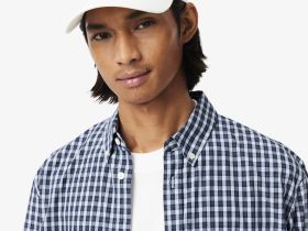 Мужская рубашка Lacoste Regular Fit в клетку