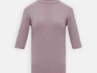 Джемпер с коротким рукавом и воротником-стойкой