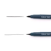 Ручка капиллярная Малевичъ "Graf'Art" кисть, разная толщина наконечника