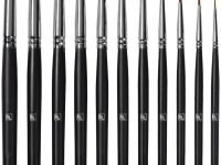 Кисть синтетика №5 круглая Альбатрос "Профи" длинная ручка