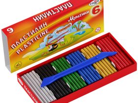 Набор пластилина Гамма "Мультики" 6 цв