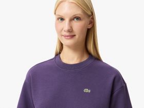 Женская футболка Lacoste оверсайз из органического хлопка