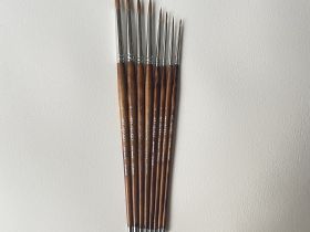 Кисть колонок 1 Art Secret, длинная ручка, 655R