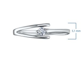 Классическое кольцо из серебра э0612кц01158900