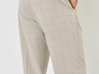 Брюки в клетку, Бежевый