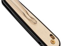 Складной нож SRM 251MB-GT2 black Ti-coat сталь N690, рукоять White G10/Aluminium