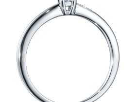 Классическое кольцо из серебра э0612кц01162900_white
