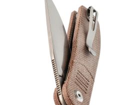 Складной нож Tenable Einar, сталь NItro-V, рукоять микарта, коричневый