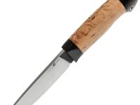 Охотничий нож Сокол, кованый, сталь Х12МФ, карельская береза, граб