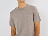 Вязаная футболка из пряжи, Бежевый