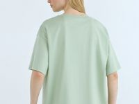Футболка оверсайз из хлопка, Зеленый