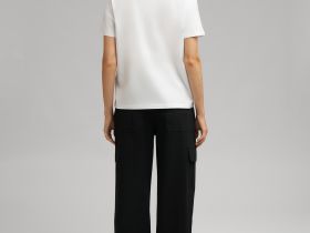 Футболка прямого кроя из мерсеризованного хлопка