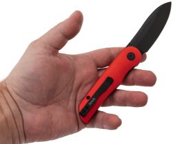Складной нож Petrified Fish El Camino PFE16RADW, сталь N690, рукоять алюминий, красный