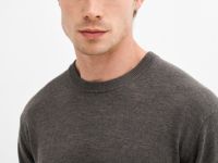 Базовый вязаный джемпер, Коричневый