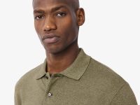 Мужское поло L.12.12 из меланжевой ткани