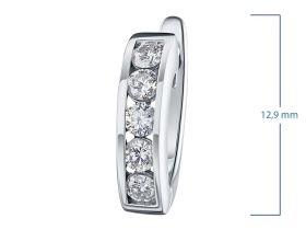Серьги из белого золота с бриллиантами э4701сг05102300