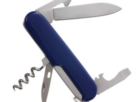Нож перочинный Stinger 90 мм, 10 функций, синий, в блистере