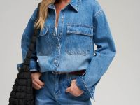 Джинсовая рубашка oversize