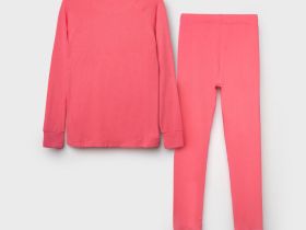 Термокомплект трикот. для девочек: фуфайка (футболка) с длин. рук, брюки для эпизод. использования