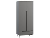 Распашной шкаф Квелен 2-96x220 Графитовый
