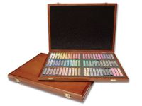 Набор сухой пастели Mungyo "Soft pastel" 72 цв, мягкая, квадратная, в деревянной коробке