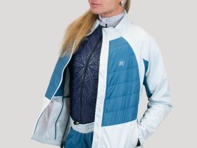 *Куртка NONAME HYBRID JACKET LIGHT BLUE/PETROL BLUE WOS