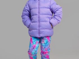 Куртка текстильная с полиуретановым покрытием для девочек