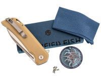 Складной нож Petrified Fish Tunny PFB05BRMS, сталь Sandvik 14C28N, рукоять микарта