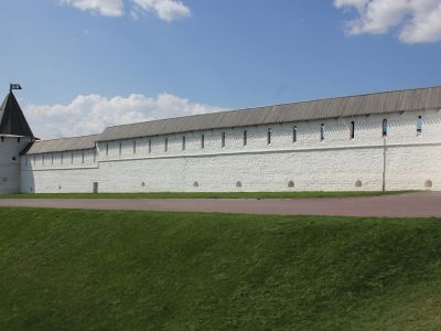 Прясло стены между Спасской башней и Юго-западной башней