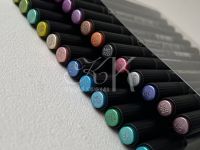 Набор маркеров акриловые металлик, двусторонние Languo, 24 цветов