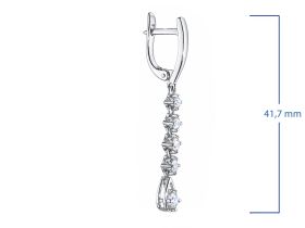 Серьги из белого золота э4712сг04202590