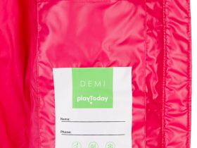 Жилет текстильный с полиуретановым покрытием для девочек