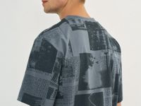 Футболка с принтом, Серый