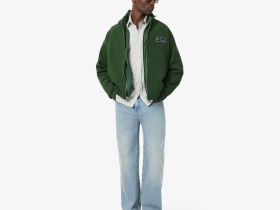 Мужской хлопковый свитшот Lacoste свободного кроя