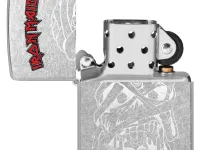 Зажигалка ZIPPO Iron Maiden с покрытием Street Chrome, латунь/сталь, серебристая